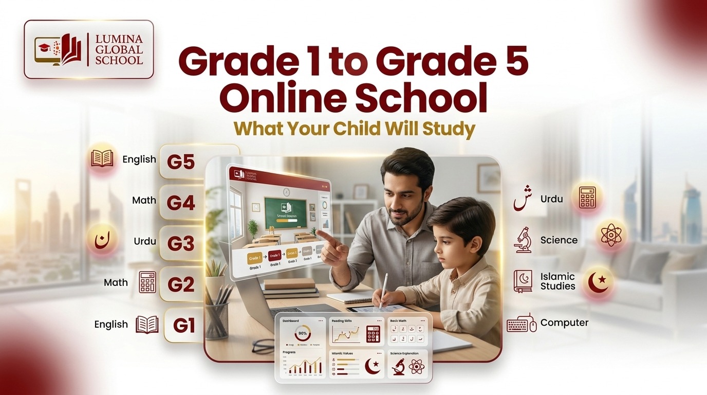 Grade 1 to Grade 5 Online School: What Your Child Will Study